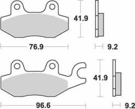 SBS - PLACUTE FRANA SCOOTER CERAMIC - 119HF = 688HF