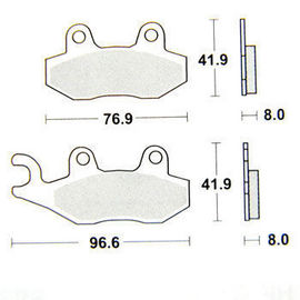SBS - PLACUTE FRANA SCOOTER CERAMIC - 197HF