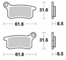 SBS - PLACUTE FRANA OFFROAD SINTER - 783SI
