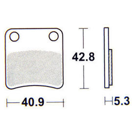 SBS - PLACUTE FRANA SCOOTER CERAMIC - 209HF