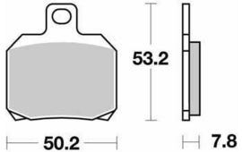 SBS - PLACUTE FRANA RACING CARBON TECH - 730RQ
