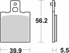 SBS - PLACUTE FRANA SCOOTER CERAMIC - 131HF = 583HF