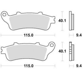 SBS - PLACUTE FRANA SCOOTER CERAMIC - 147HF