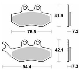 SBS - PLACUTE FRANA SCOOTER CERAMIC - 168HF = 774HF