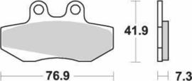 SBS - PLACUTE FRANA SCOOTER MAXI CARBONTECH - 148CT