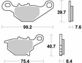 SBS - PLACUTE FRANA OFFROAD SINTER - 820SI