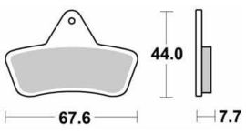 SBS - PLACUTE FRANA ATV SINTER - 758ATS