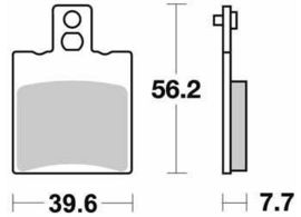 SBS - PLACUTE FRANA SCOOTER CERAMIC - 149HF = 744HF