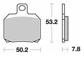 SBS - PLACUTE FRANA SCOOTER MAXI SINTER - 157MS