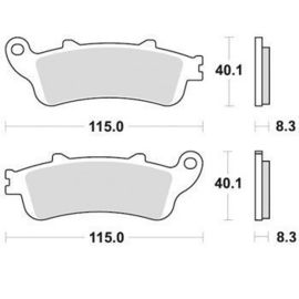 SBS - PLACUTE FRANA SCOOTER MAXI SINTER - 156MS