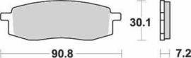 SBS - PLACUTE FRANA OFFROAD SINTER - 580SI