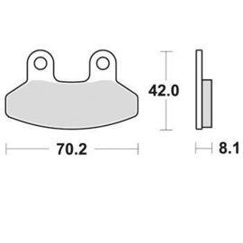 SBS - PLACUTE FRANA SCOOTER CERAMIC - 178HF