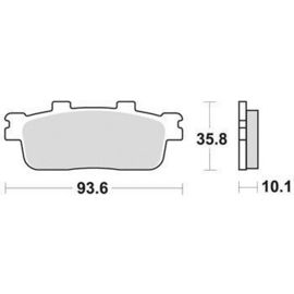 SBS - PLACUTE FRANA SCOOTER CERAMIC - 195HF