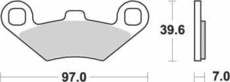 SBS - PLACUTE FRANA ATV SINTER - 716ATS
