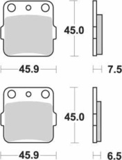 SBS - PLACUTE FRANA OFFROAD SINTER - 562SI