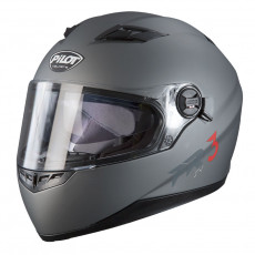 PILOT - Casca Full-face FR3 (cu ochelari soare) - gri mat, XS