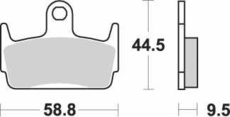 SBS - PLACUTE FRANA SCOOTER MAXI CARBONTECH - 129CT
