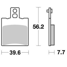 SBS - PLACUTE FRANA SCOOTER MAXI CARBONTECH - 149CT