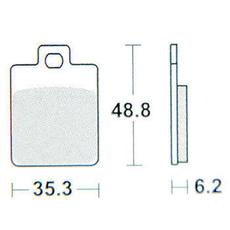 SBS - PLACUTE FRANA SCOOTER MAXI CARBONTECH - 202CT