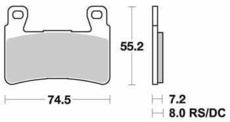 SBS - PLACUTE FRANA STREET EXCEL SINTER - 734HS