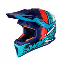 SIFAM - Casca Offroad SWAP's S818 - ALB / ROSU / ALBASTRU, M