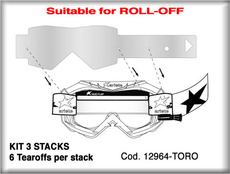 ARIETE - KIT 3 BUCATI FOLIE TEAROFF (DOAR PENTRU KIT ROLL-OFF)