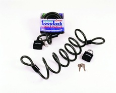 OXFORD - CABLU ARMAT CU LACAT "LOOP LOCK JUNIOR" 10MM X 1.8 M - FUMURIU