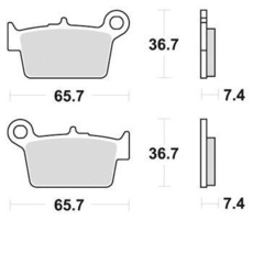 SBS - PLACUTE FRANA SCOOTER CERAMIC - 199HF