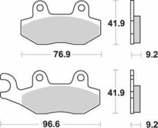 SBS - PLACUTE FRANA SCOOTER MAXI CARBONTECH - 163CT