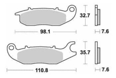 SBS - PLACUTE FRANA SCOOTER MAXI CARBONTECH - 180CT