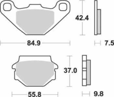 SBS - PLACUTE FRANA STREET CERAMIC - 546HF = 135HF
