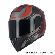 SIFAM - Casca Full-face S-LINE S441 VENGE - NEGRU / ROSU, M