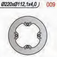 NG - DISC FRANA (spate) NG009 - HUSQVARNA R. / SMS125, TE310