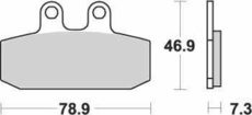 SBS - PLACUTE FRANA SCOOTER MAXI CARBONTECH - 108CT