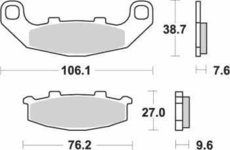 SBS - PLACUTE FRANA STREET EXCEL SINTER - 615LS