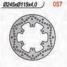 NG - DISC FRANA NG57001 / NG057 - XTZ750 '89-'95