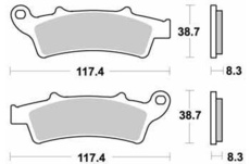 SBS - PLACUTE FRANA SCOOTER CERAMIC - 159HF = 761HF
