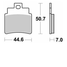SBS - PLACUTE FRANA SCOOTER CERAMIC - 171HF = 775HF