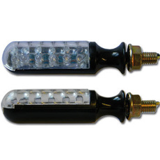 MOTOPRO - SET SEMNALE LED ALUMINIU "BOLT" -NEGRE