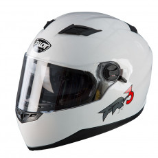 PILOT - Casca Full-face FR3 (cu ochelari soare) - alb, L