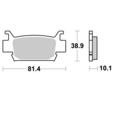 SBS - PLACUTE FRANA OFFROAD SINTER - 829SI