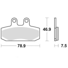 SBS - PLACUTE FRANA SCOOTER CERAMIC - 124HF