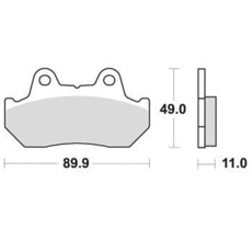 SBS - PLACUTE FRANA SCOOTER CERAMIC - 160HF