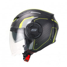SIFAM - Casca Open-face S-LINE S749 TWISTER - NEGRU/GRI/GALBEN, XL