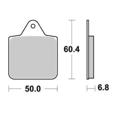 SBS - PLACUTE FRANA ATV SINTER - 756ATS