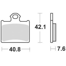 SBS - PLACUTE FRANA OFFROAD SINTER - 872SI