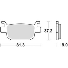 SBS - PLACUTE FRANA SCOOTER CERAMIC - 193HF