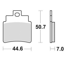 SBS - PLACUTE FRANA SCOOTER MAXI CARBONTECH - 171CT