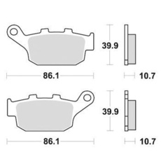SBS - PLACUTE FRANA SCOOTER MAXI SINTER - 161MS