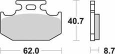 SBS - PLACUTE FRANA OFFROAD SINTER - 632SI